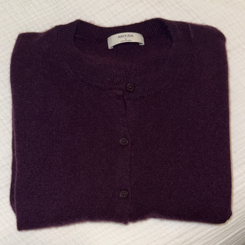 Aritzia Bare Cashmere cardigan
